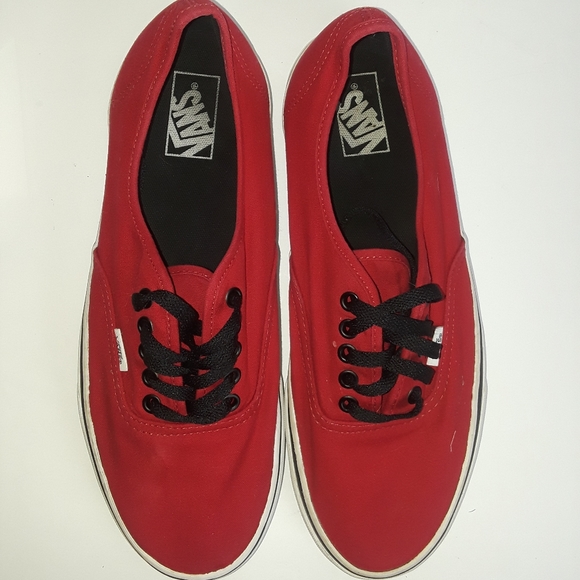 van red shoes